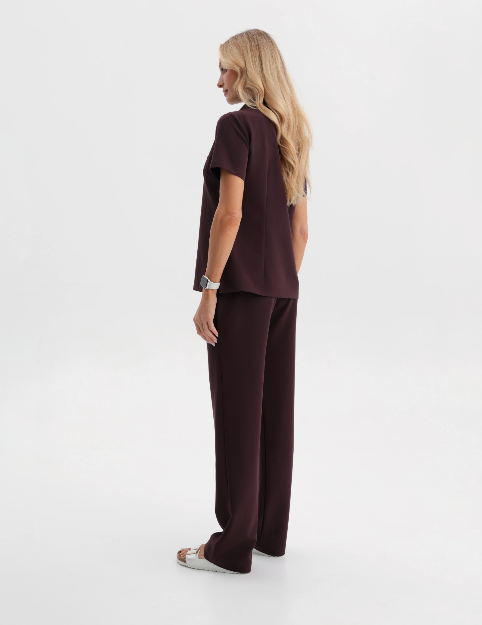 Women's Medical Scrub Pants Tiffany - DARK CHOCOLATE