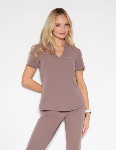 Medical Scrub Top Kori - MOCHA