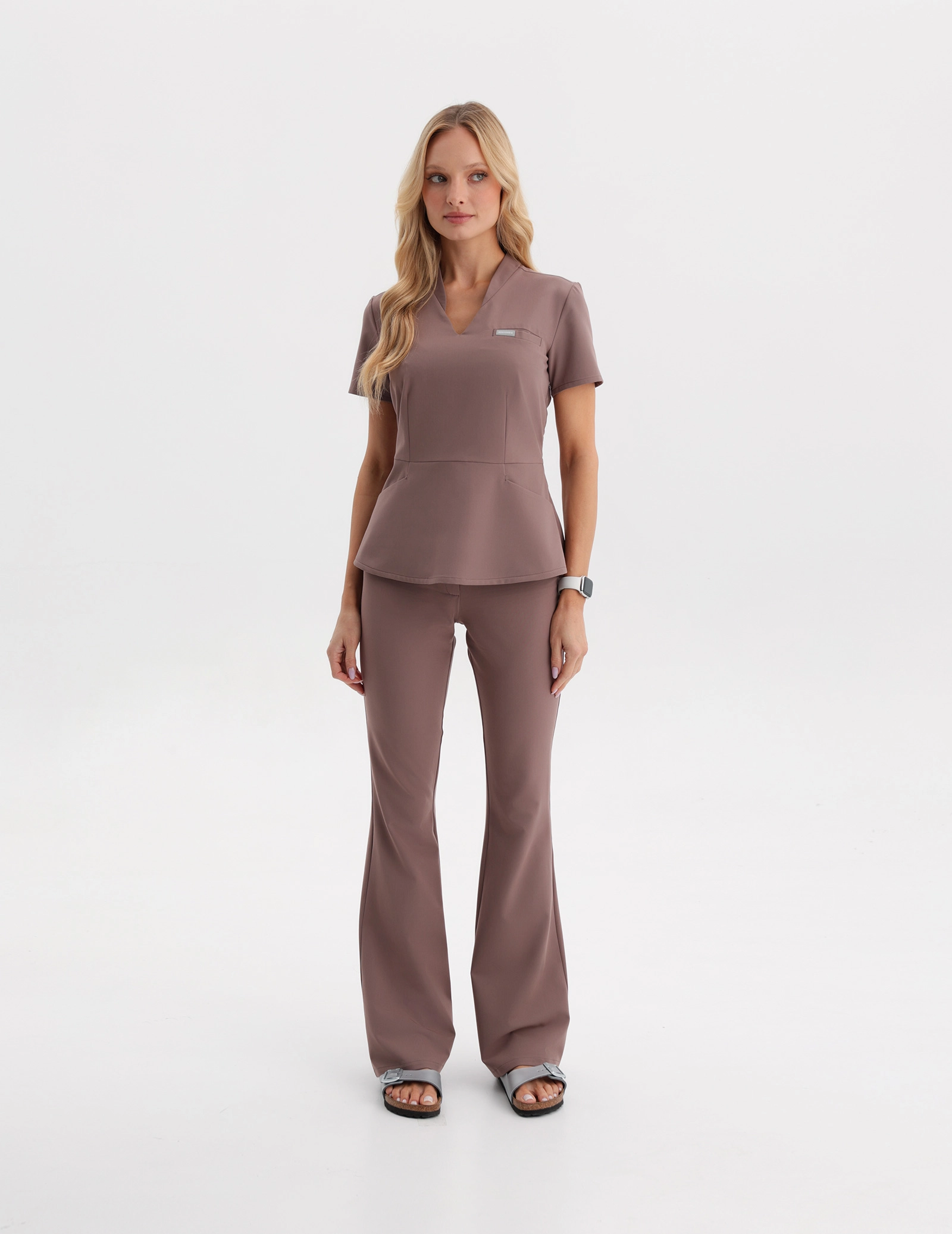 Medical Scrub Top Kori - MOCHA