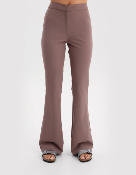 Women's Medical Scrub Pants Flare - MOCHA