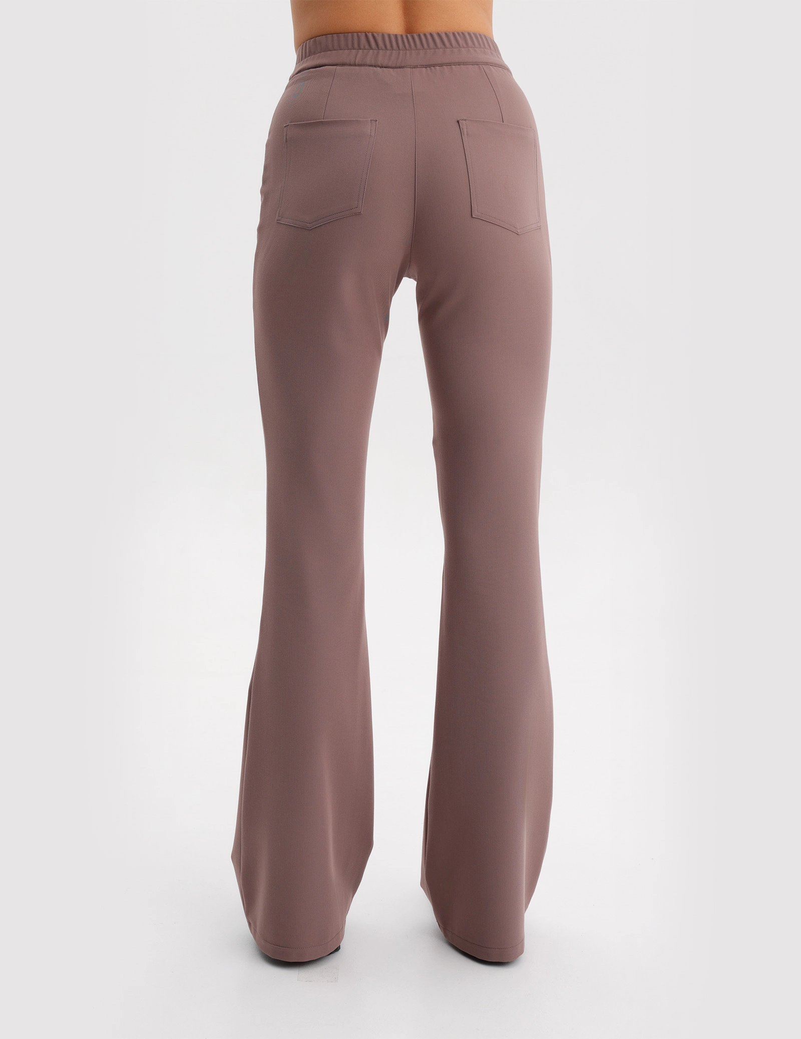 Women's Medical Scrub Pants Flare - MOCHA