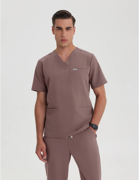 Medical Scrub Top Birbal – MOCHA