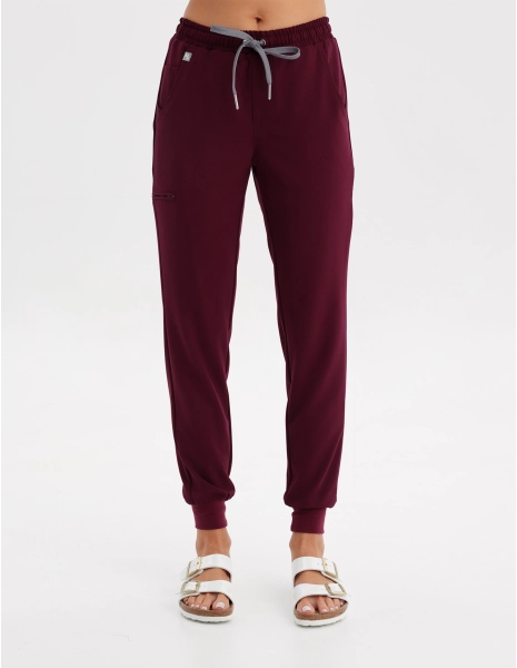 Women's Jogger Pants - BURGUNDY