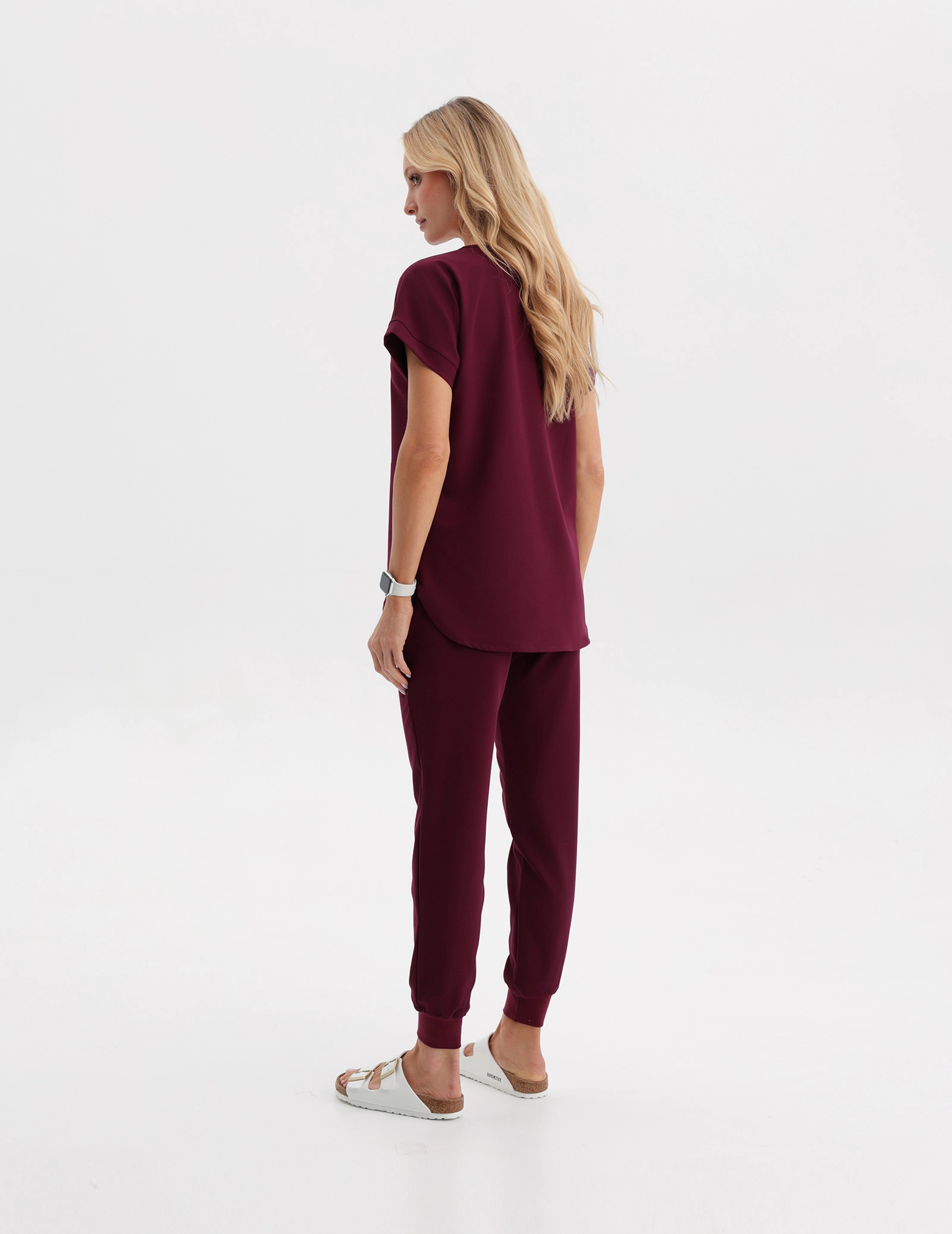 Women's Jogger Pants - BURGUNDY