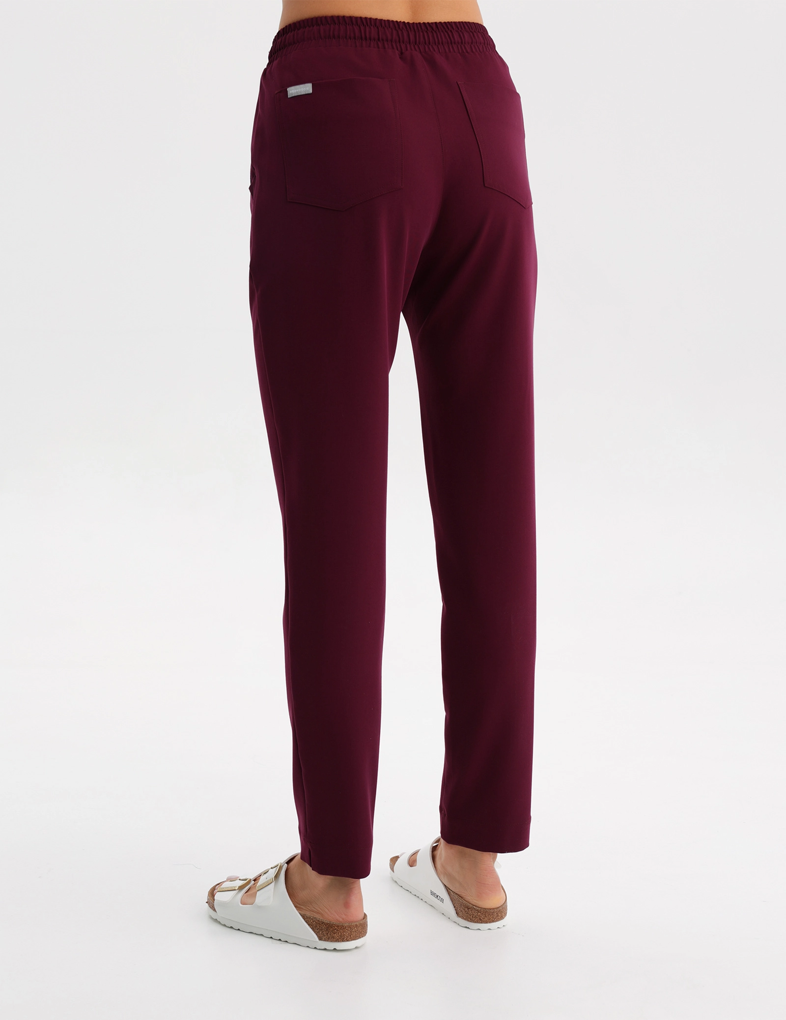 Women's Basic Pants - BURGUNDY