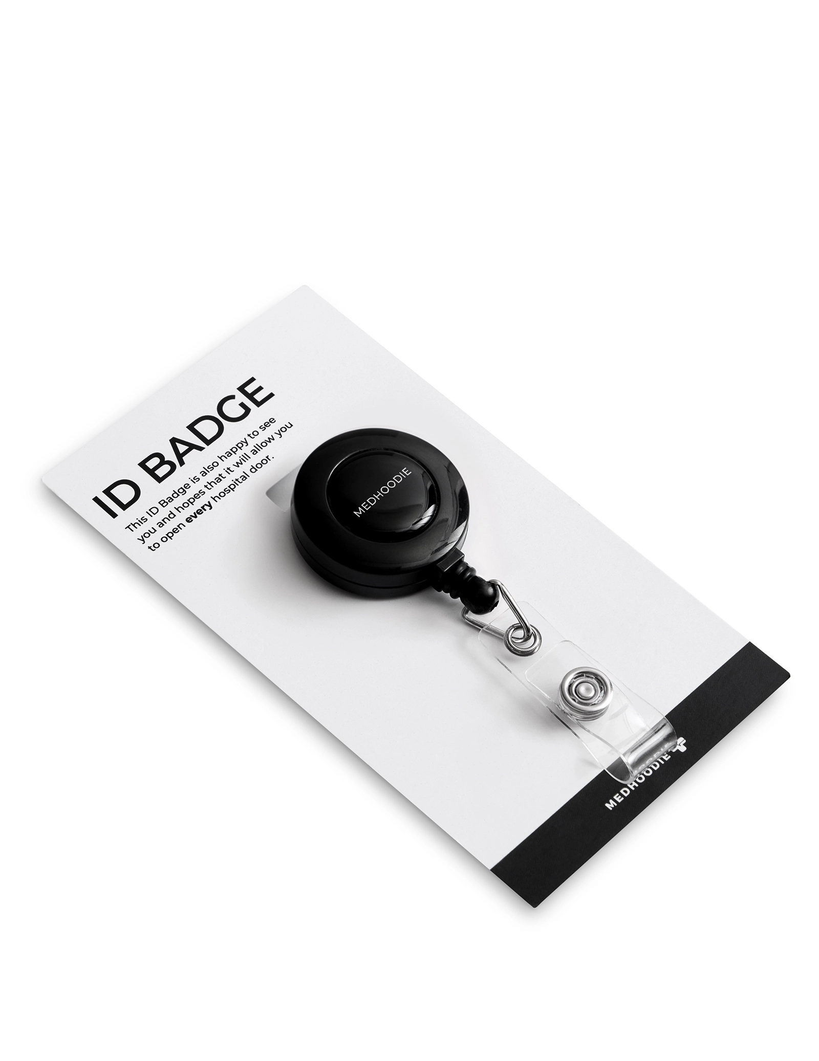 ID Badge Holder - TRUE BLACK