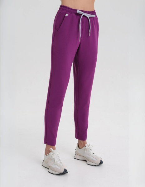 Women's Basic Pants - GRAPE PURPLE