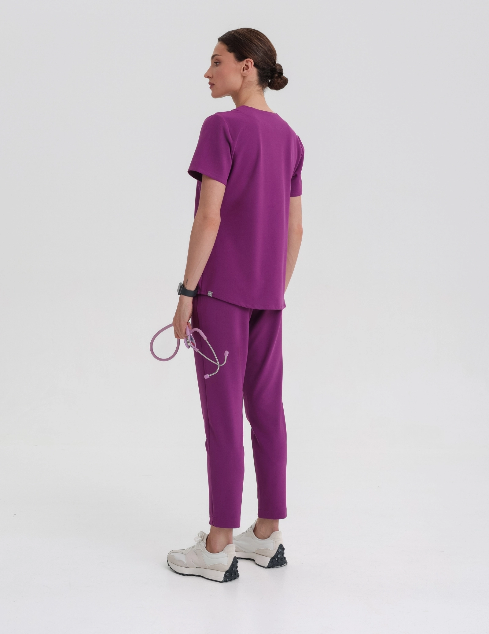 Women's Basic Pants - GRAPE PURPLE