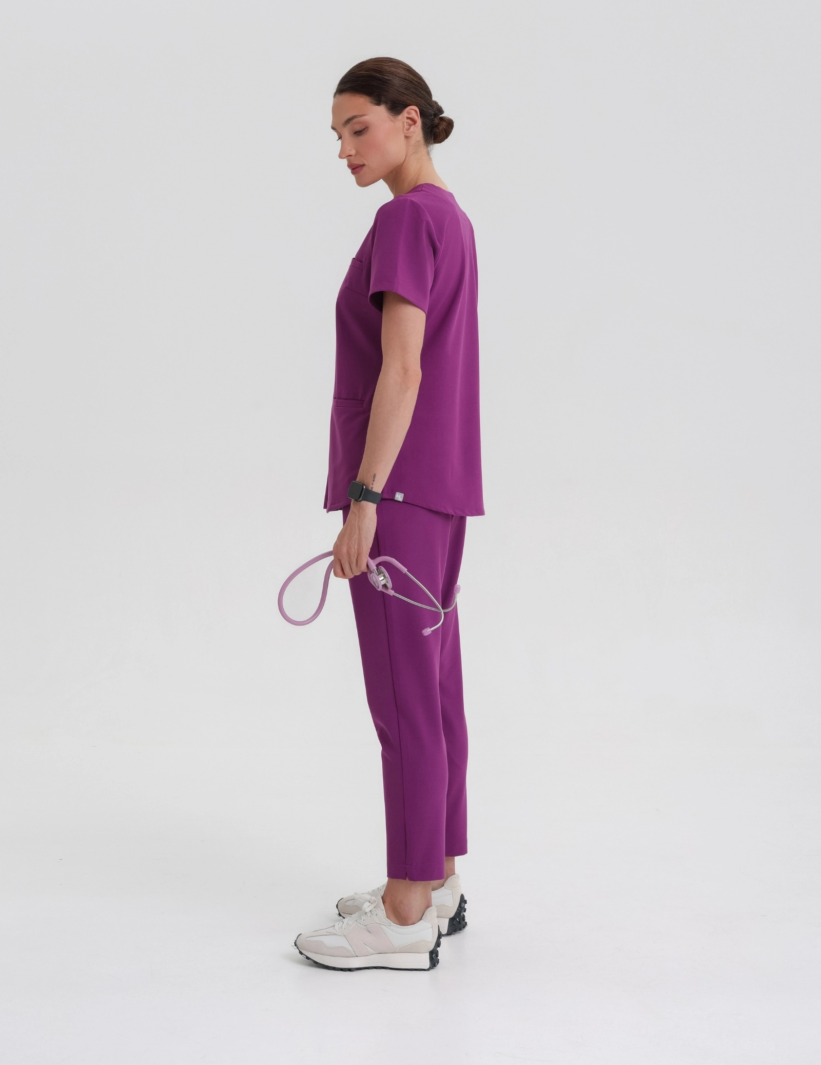 Medical Scrub Top Grace - GRAPE PURPLE