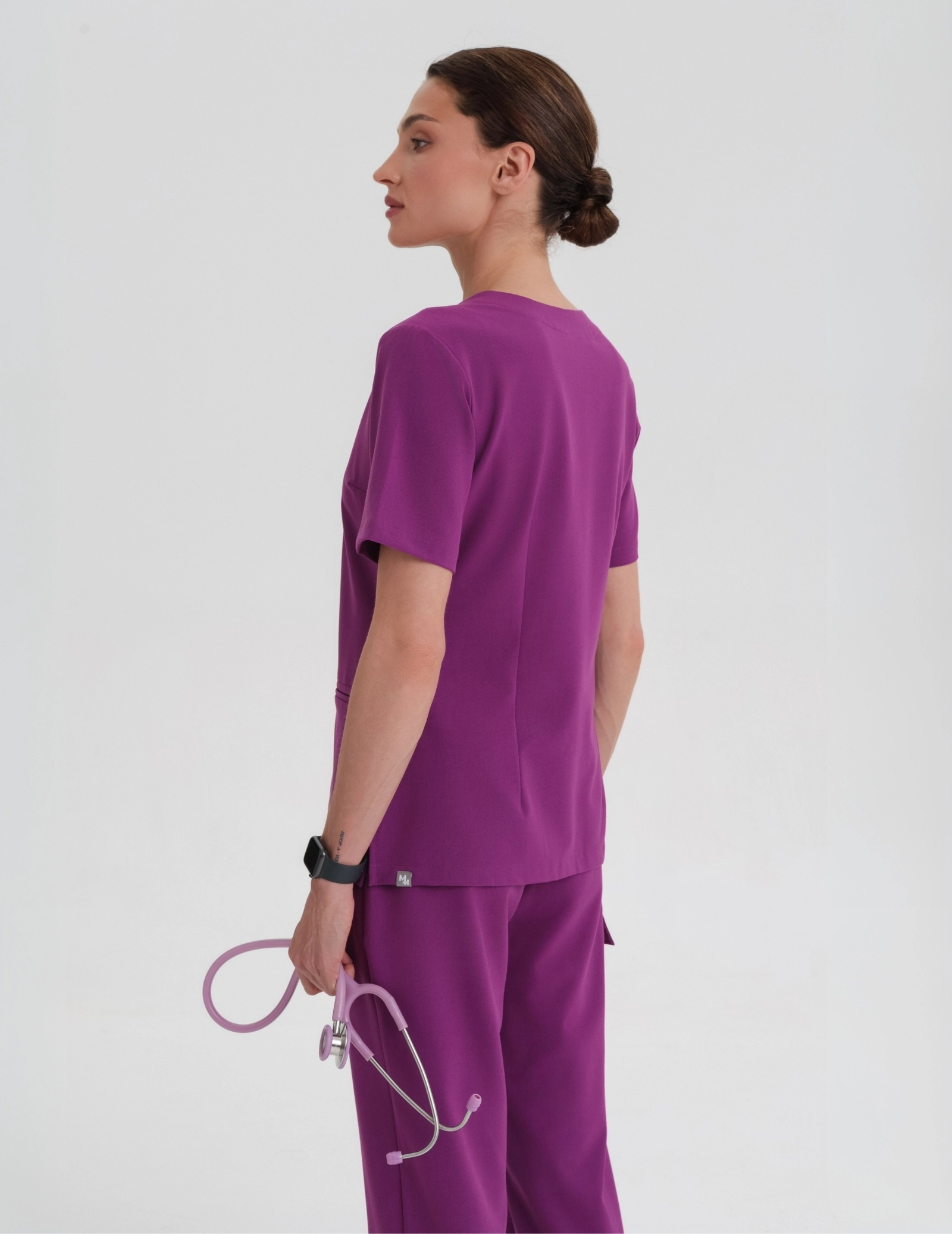 Medical Scrub Top Casy - GRAPE PURPLE