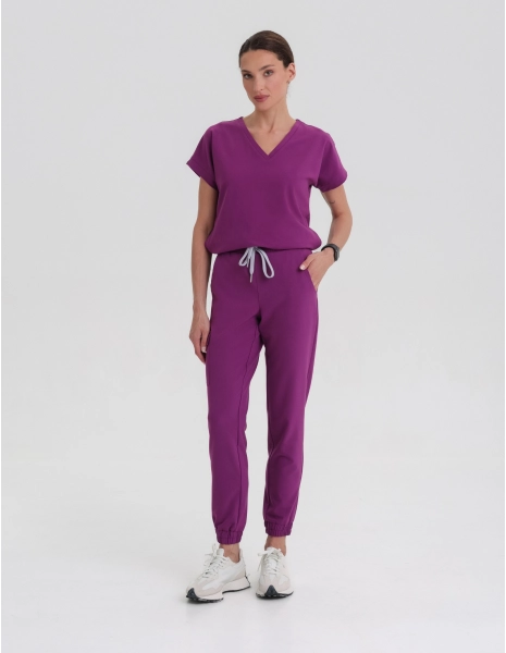 Scrub Top Kendall - GRAPE...
