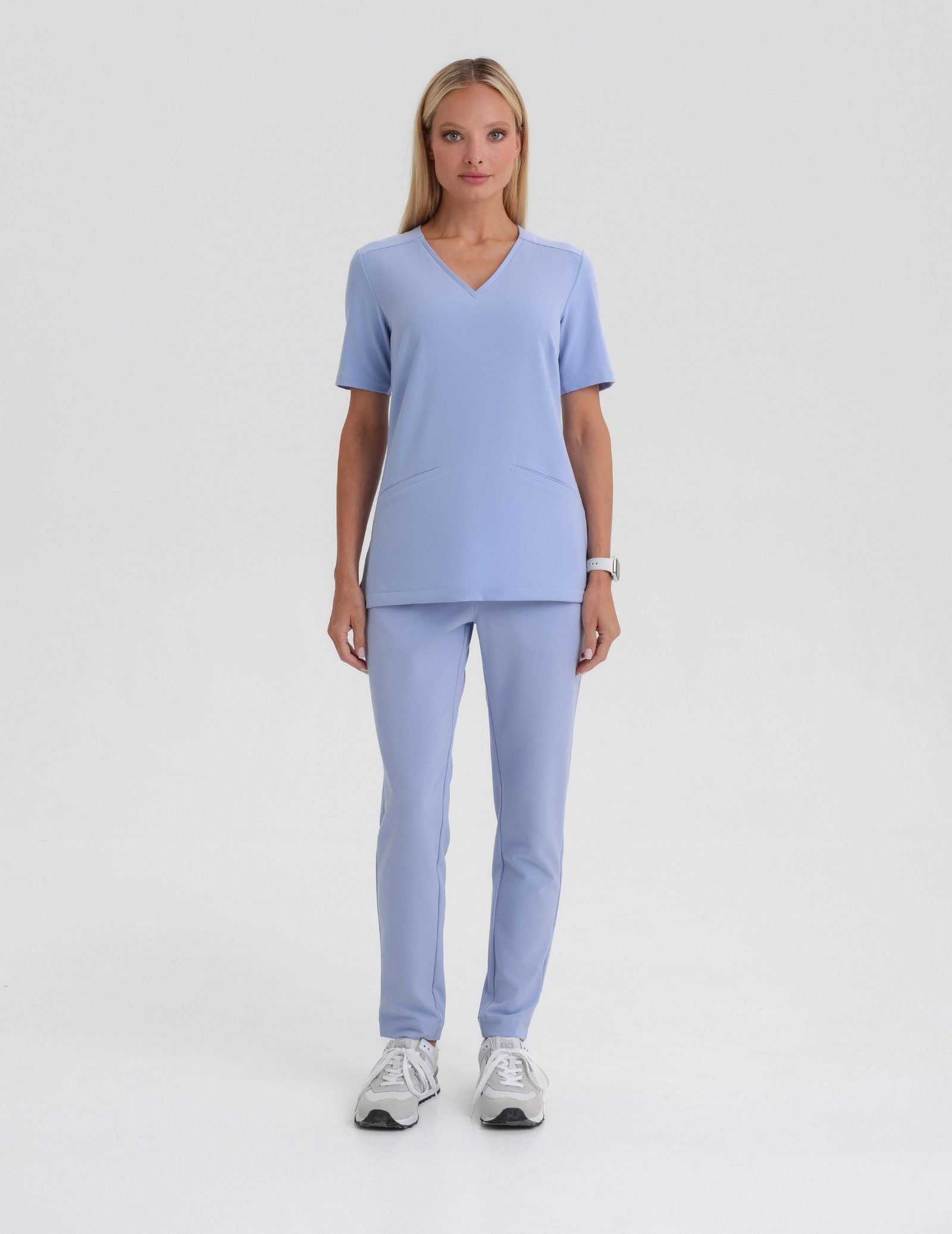 Medical Scrub Top Casy - CEIL BLUE