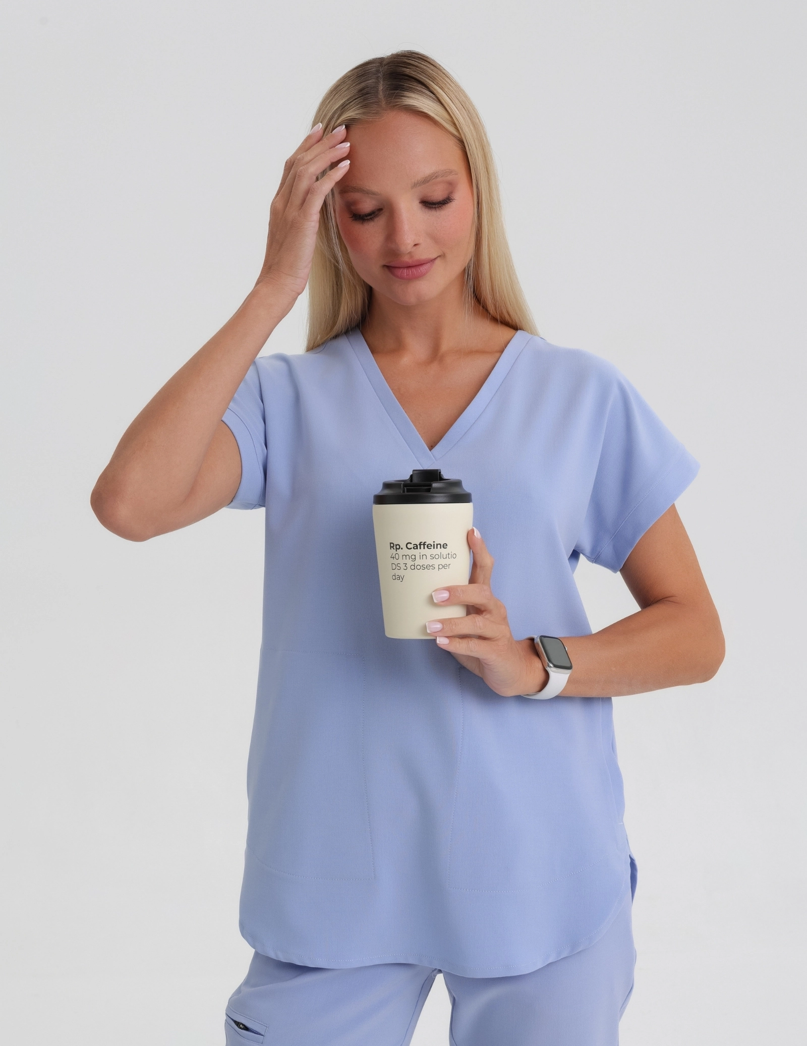 Scrub Top Kendall - CEIL BLUE