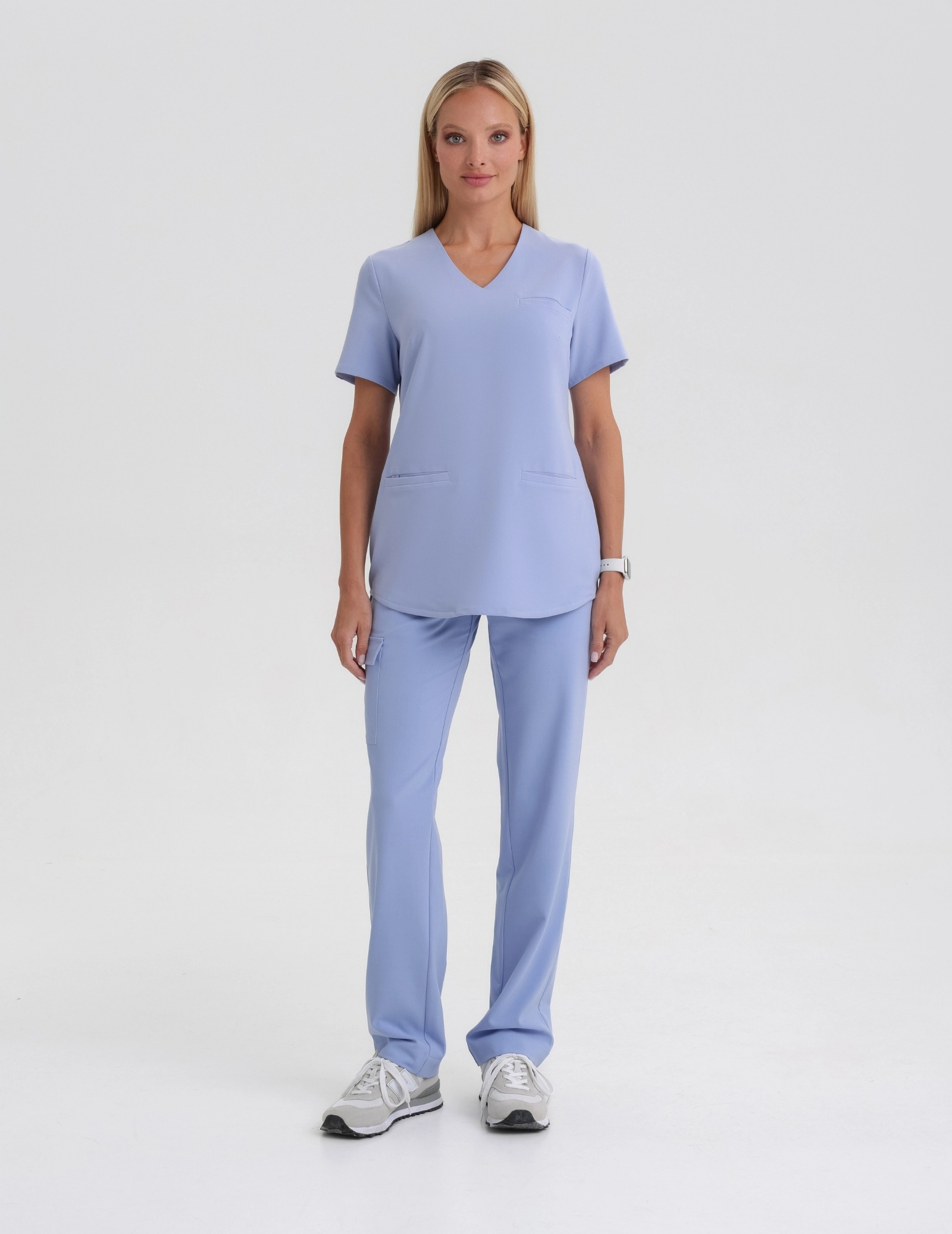 Medical Scrub Top Grace - CEIL BLUE