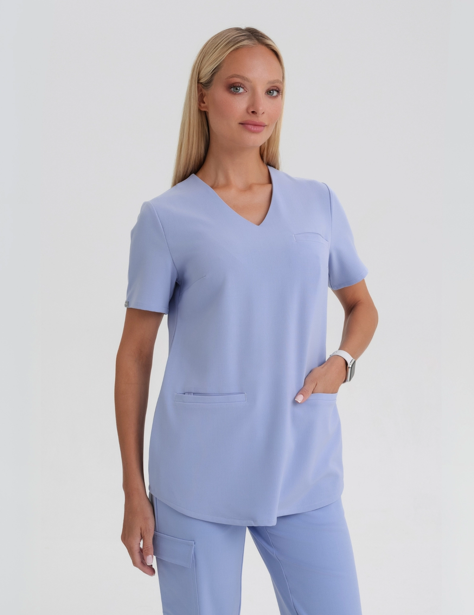 Medical Scrub Top Grace - CEIL BLUE