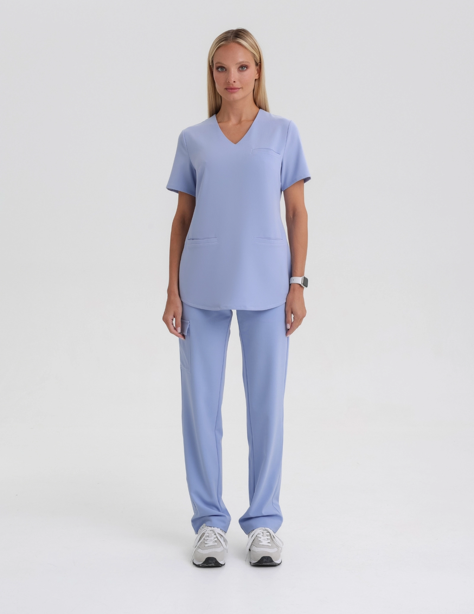 Medical Scrub Top Grace - CEIL BLUE