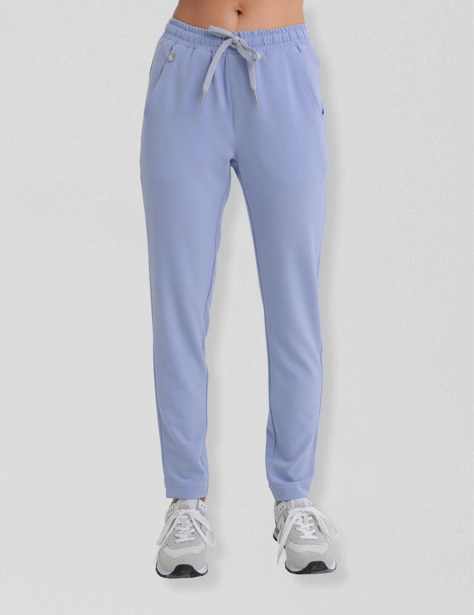 Women's Basic Trousers - CEIL BLUE