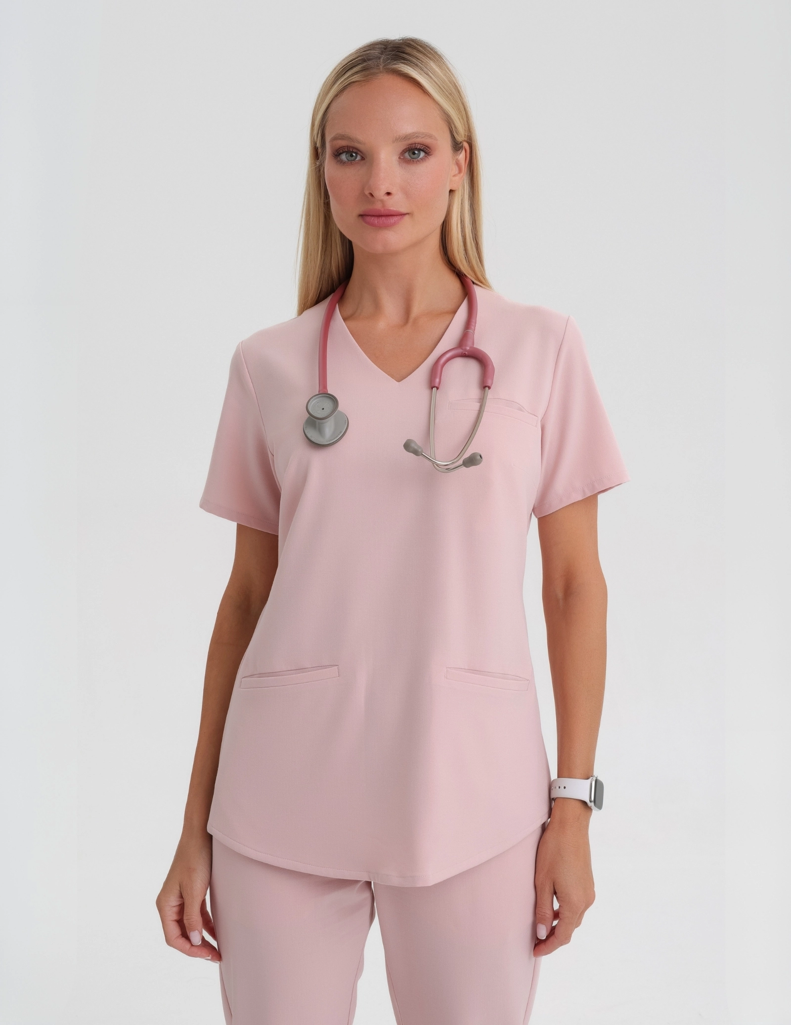 Medical Scrub Top Grace - DUSTY ROSE