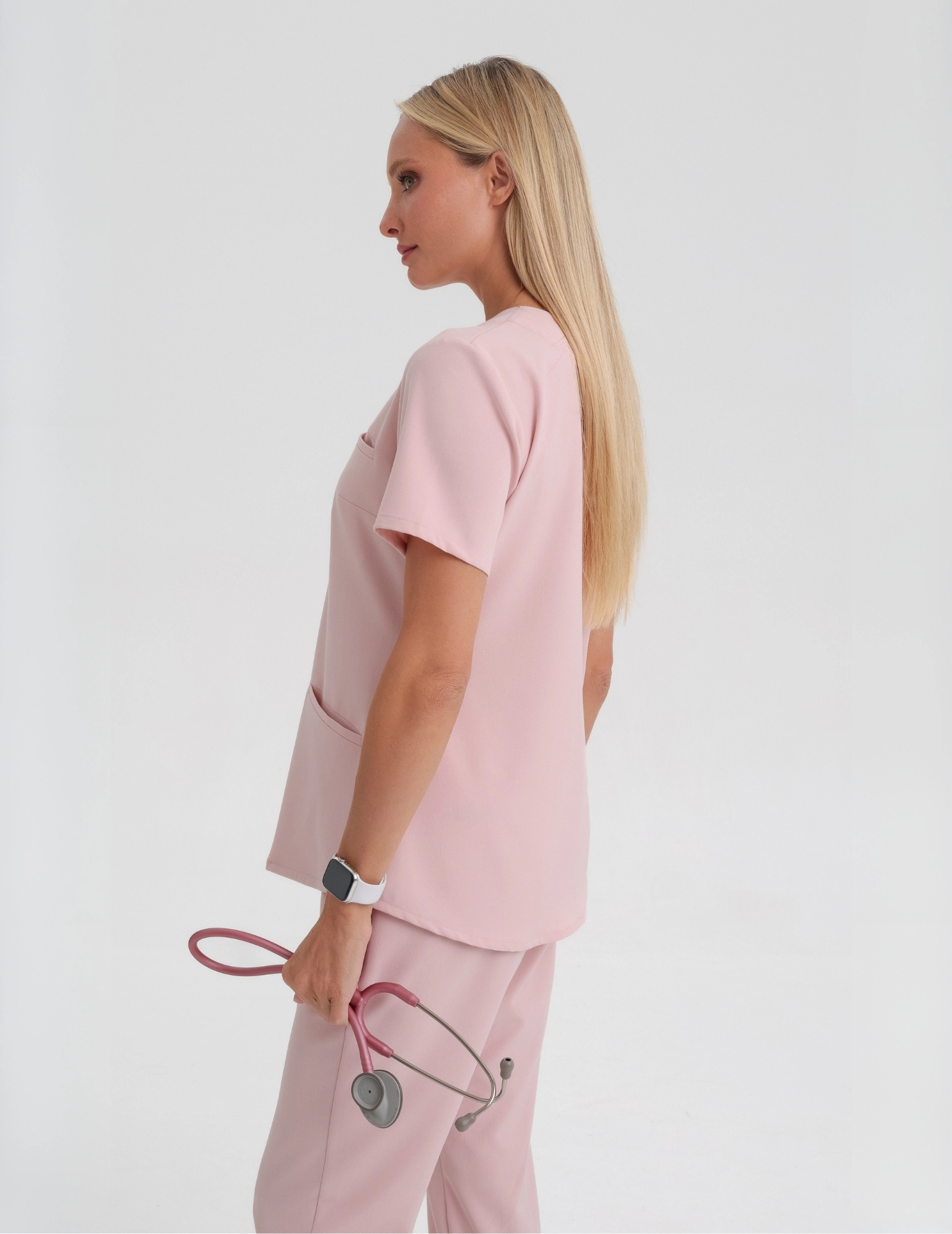 Medical Scrub Top Grace - DUSTY ROSE