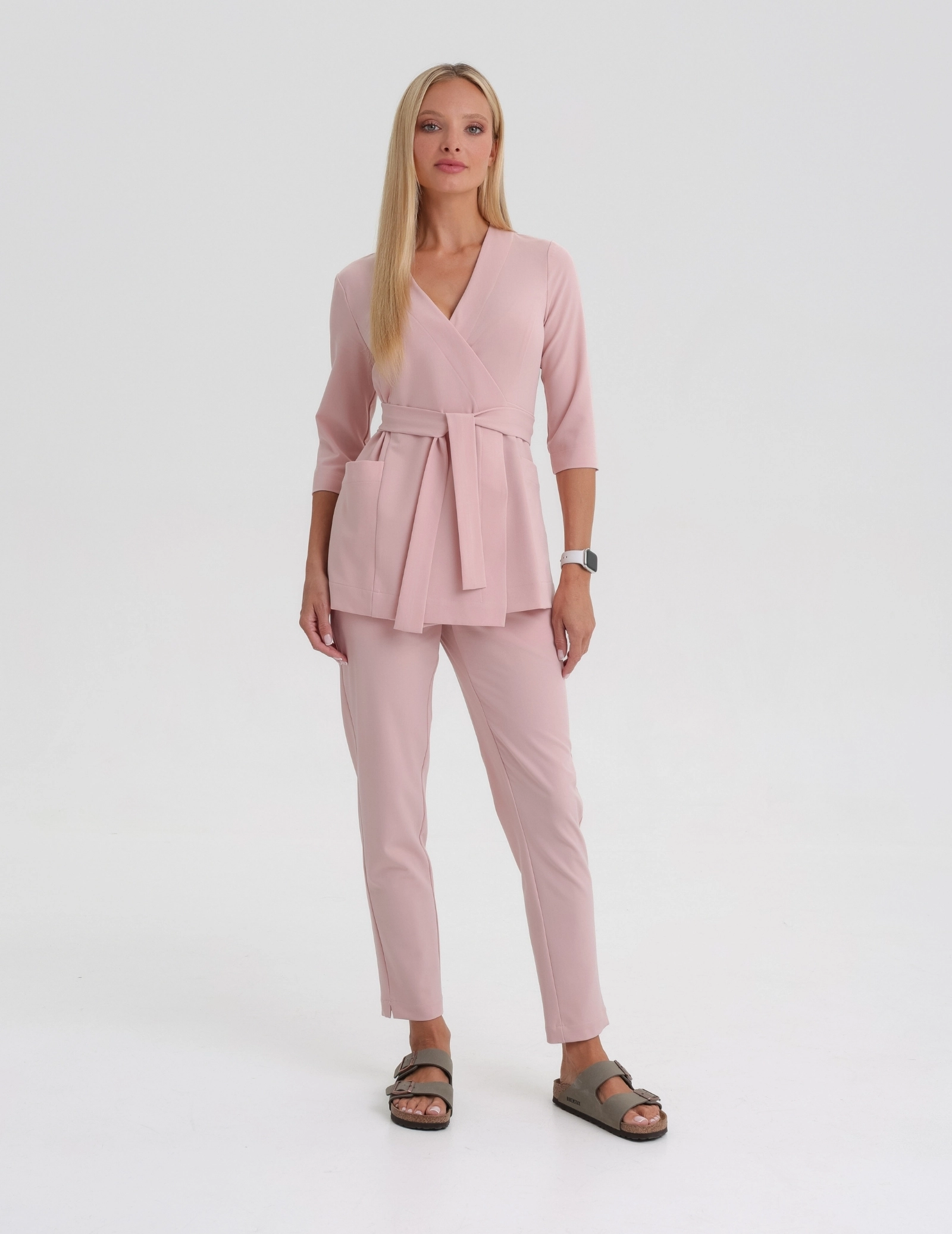 Women's Basic Scrub - DUSTY ROSE