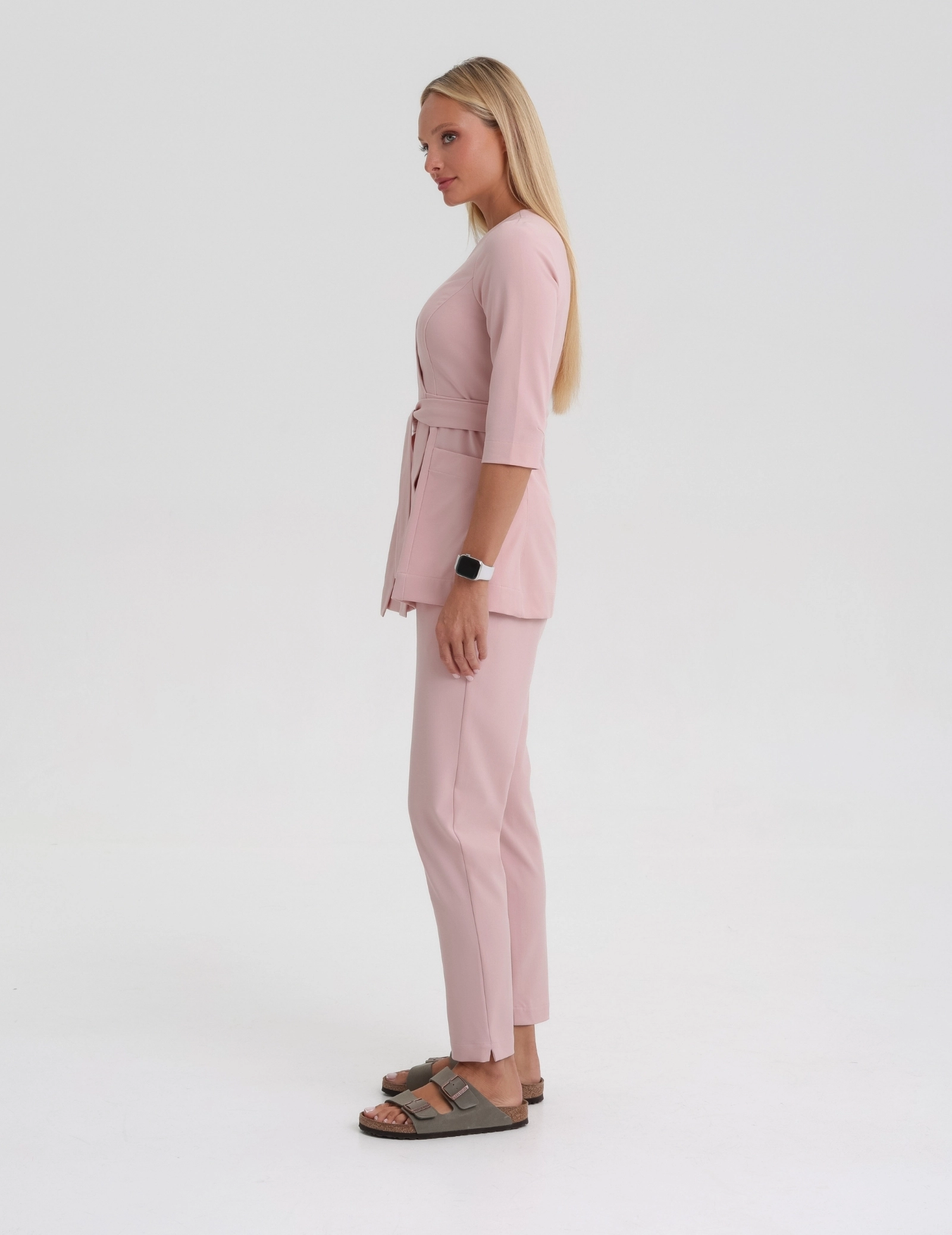 Women's Basic Scrub - DUSTY ROSE