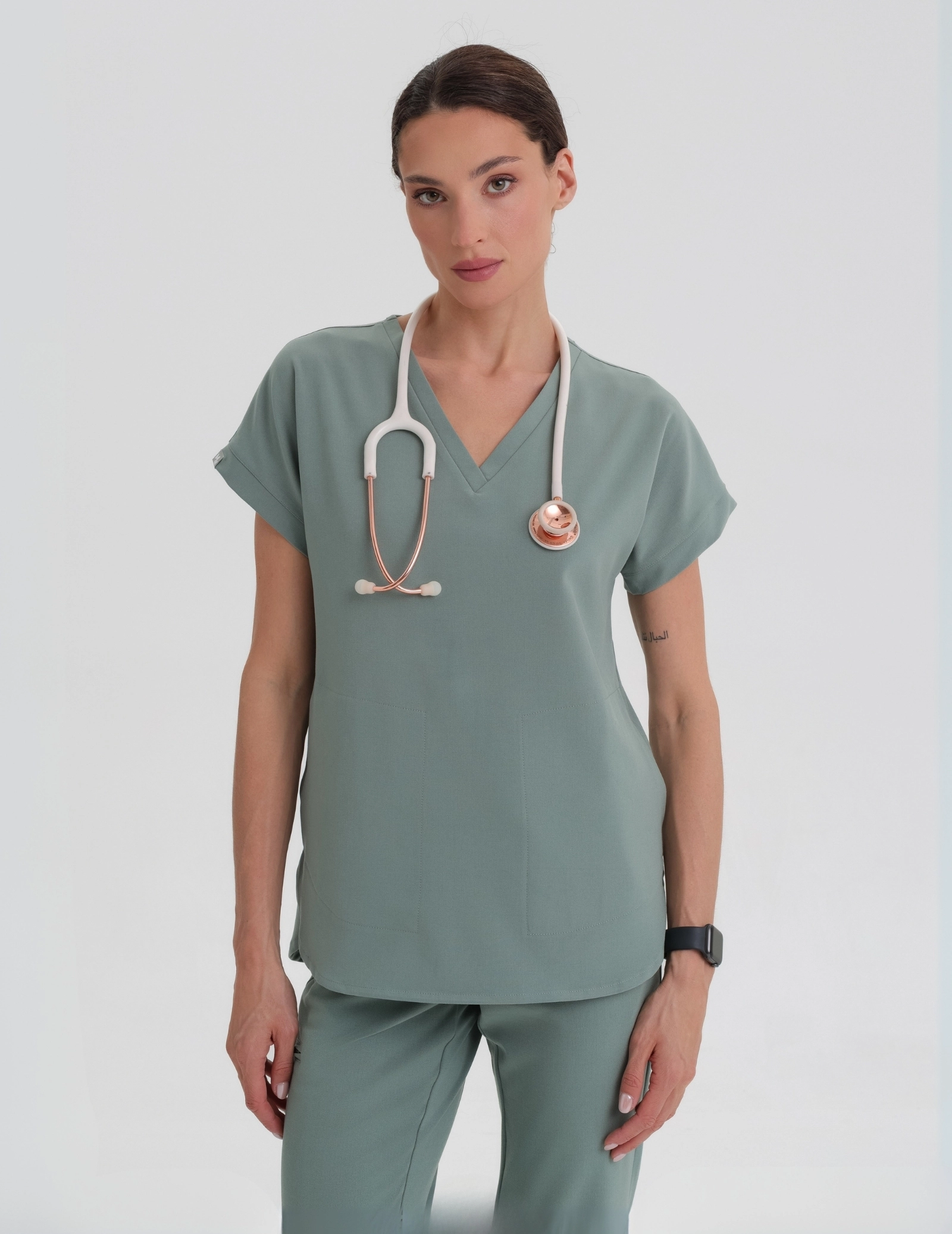 Kendall Medical Sweatshirt - DUSTY GREEN