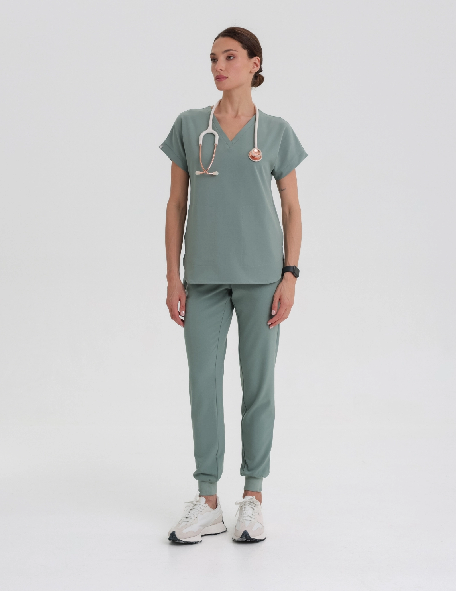 Kendall Medical Sweatshirt - DUSTY GREEN