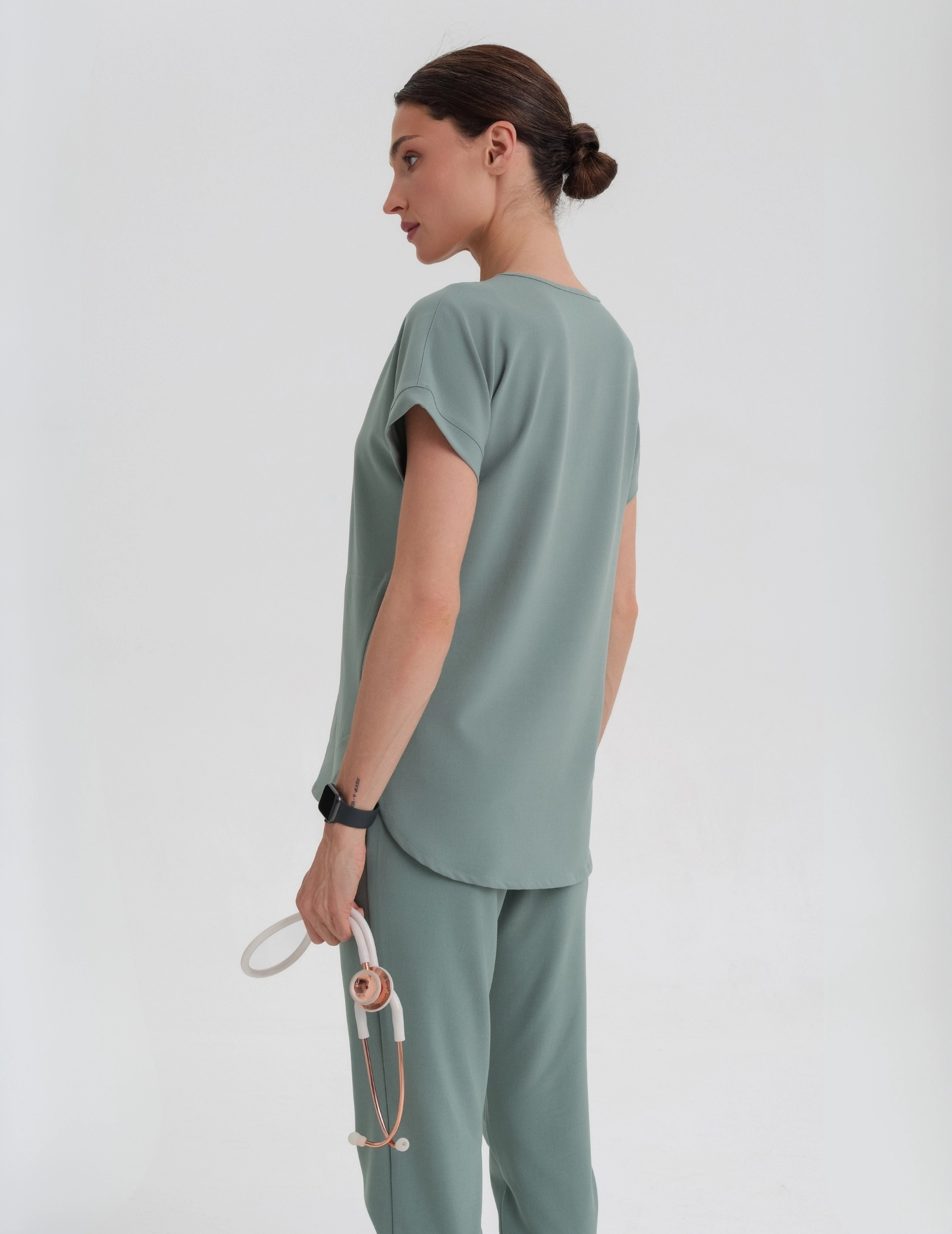 Kendall Medical Sweatshirt - DUSTY GREEN