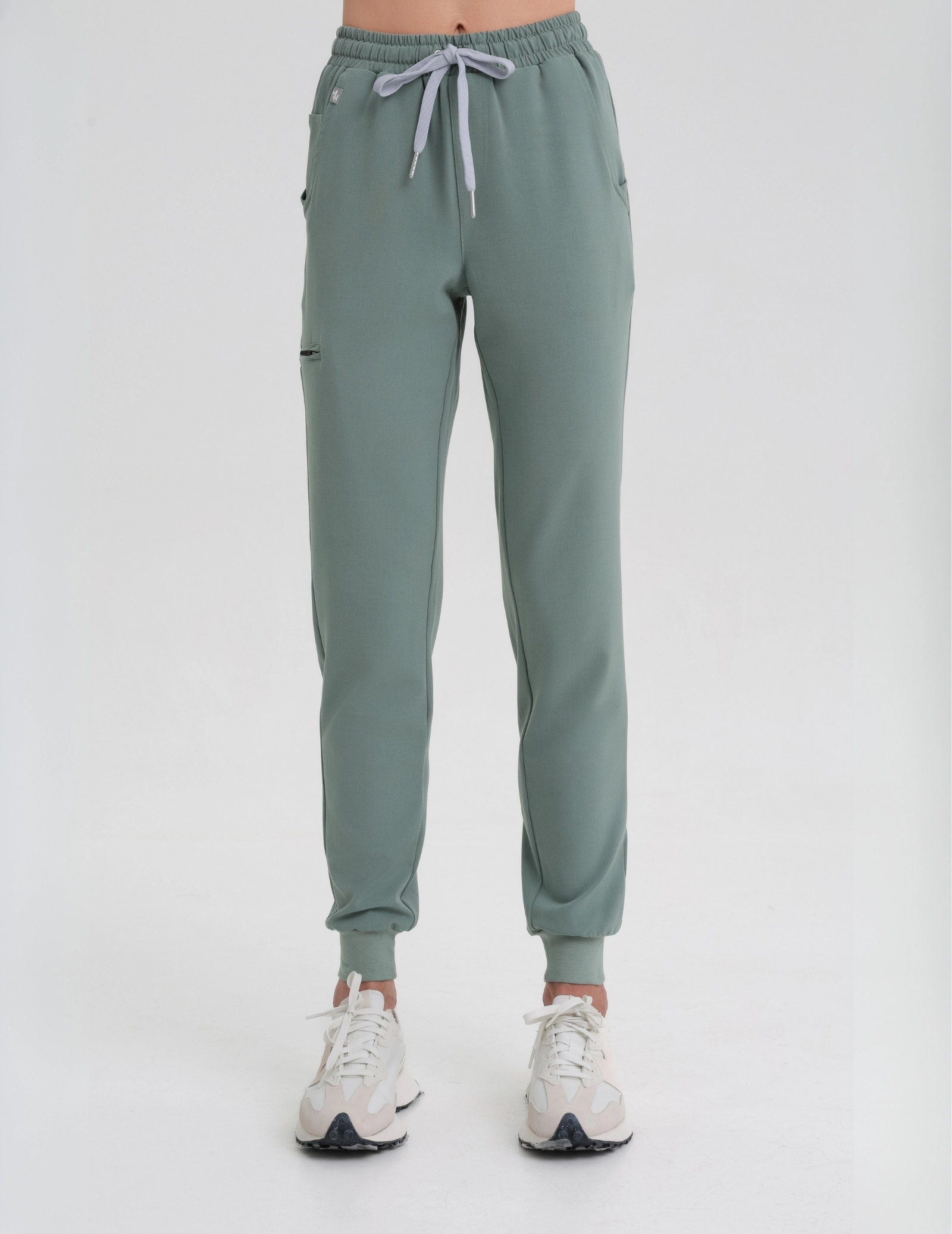 Women's Joggers Pants - DUSTY GREEN