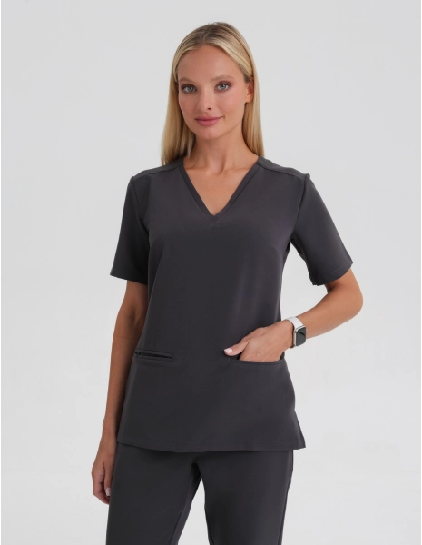 Medical Scrub Top Casy - SHADOW