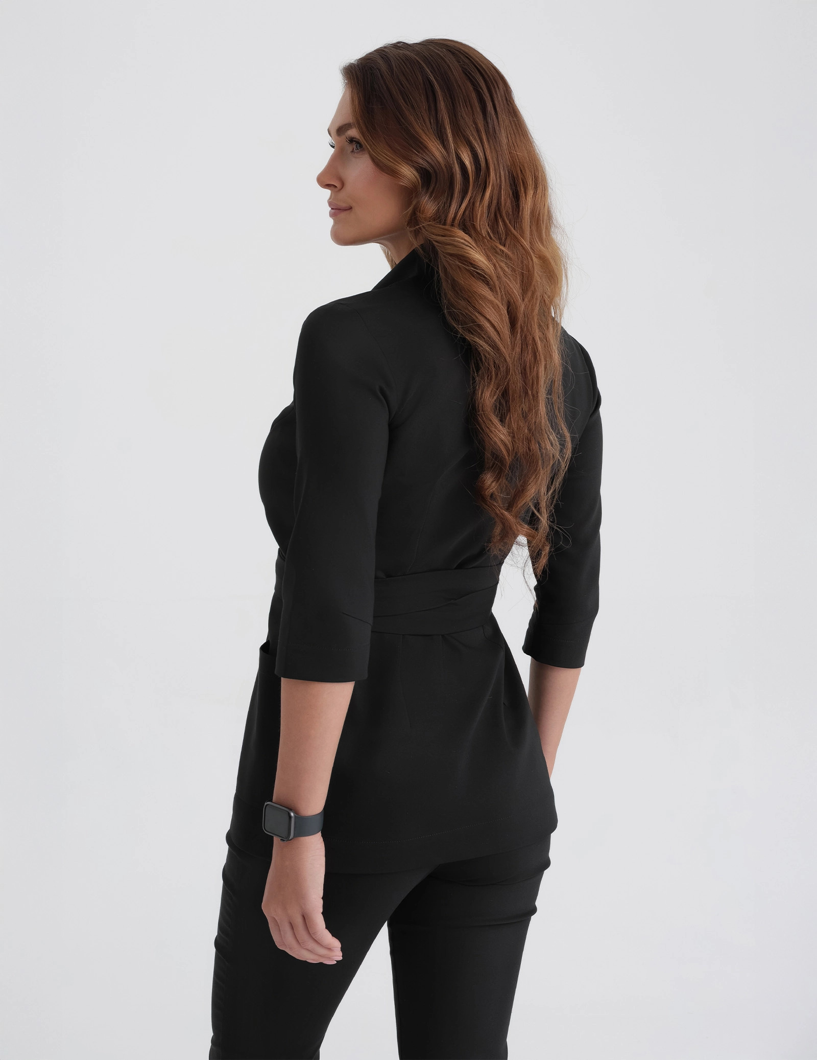 Medical Tunic Zoya - TRUE BLACK