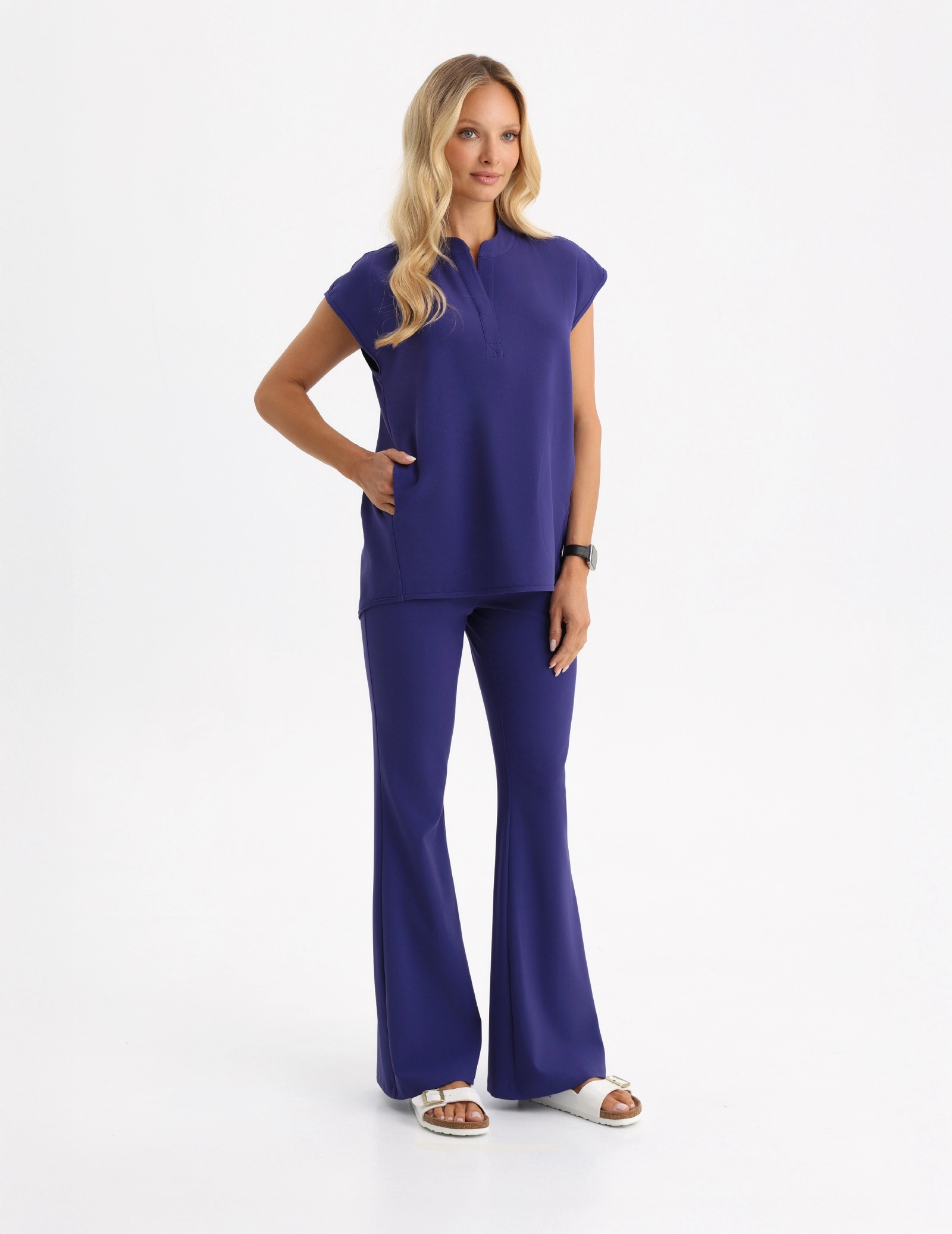 Women's Medical Scrub Pants Flare - DUSK