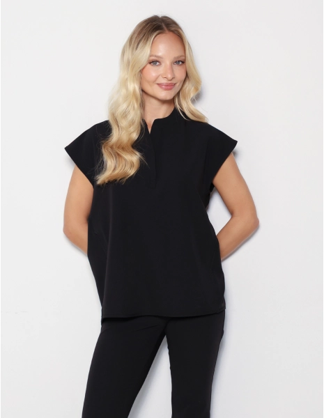 Medical Scrub Top Khloe - BLACK