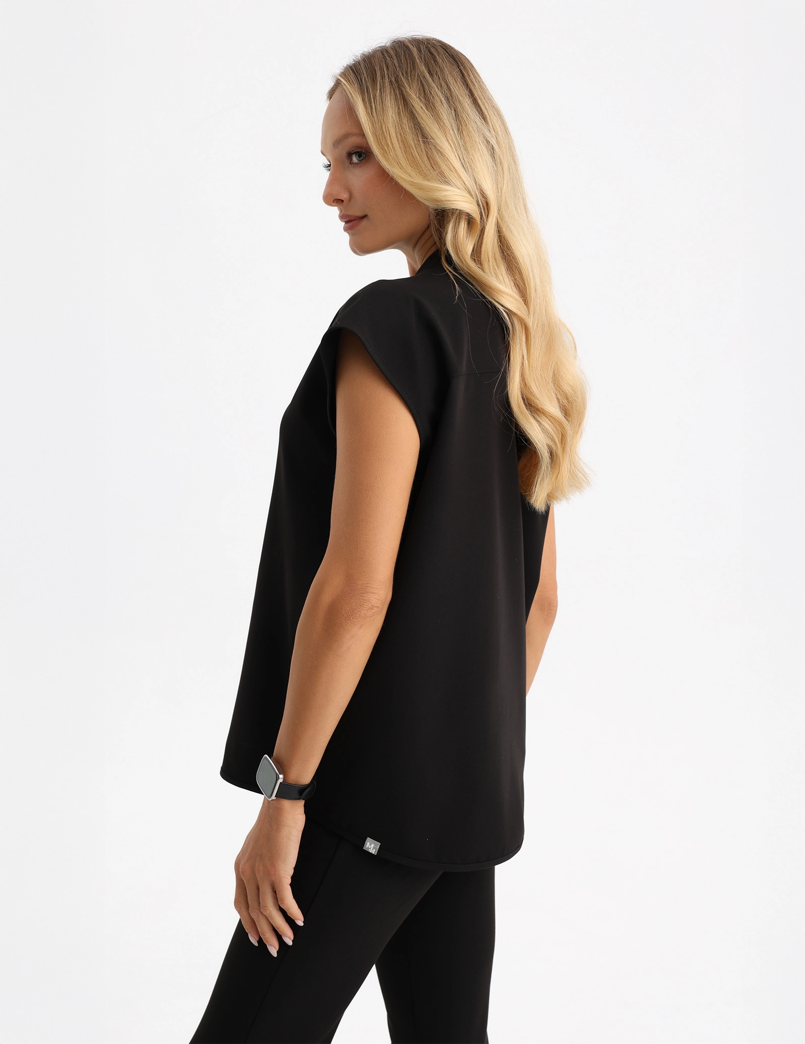Medical Scrub Top Khloe - BLACK