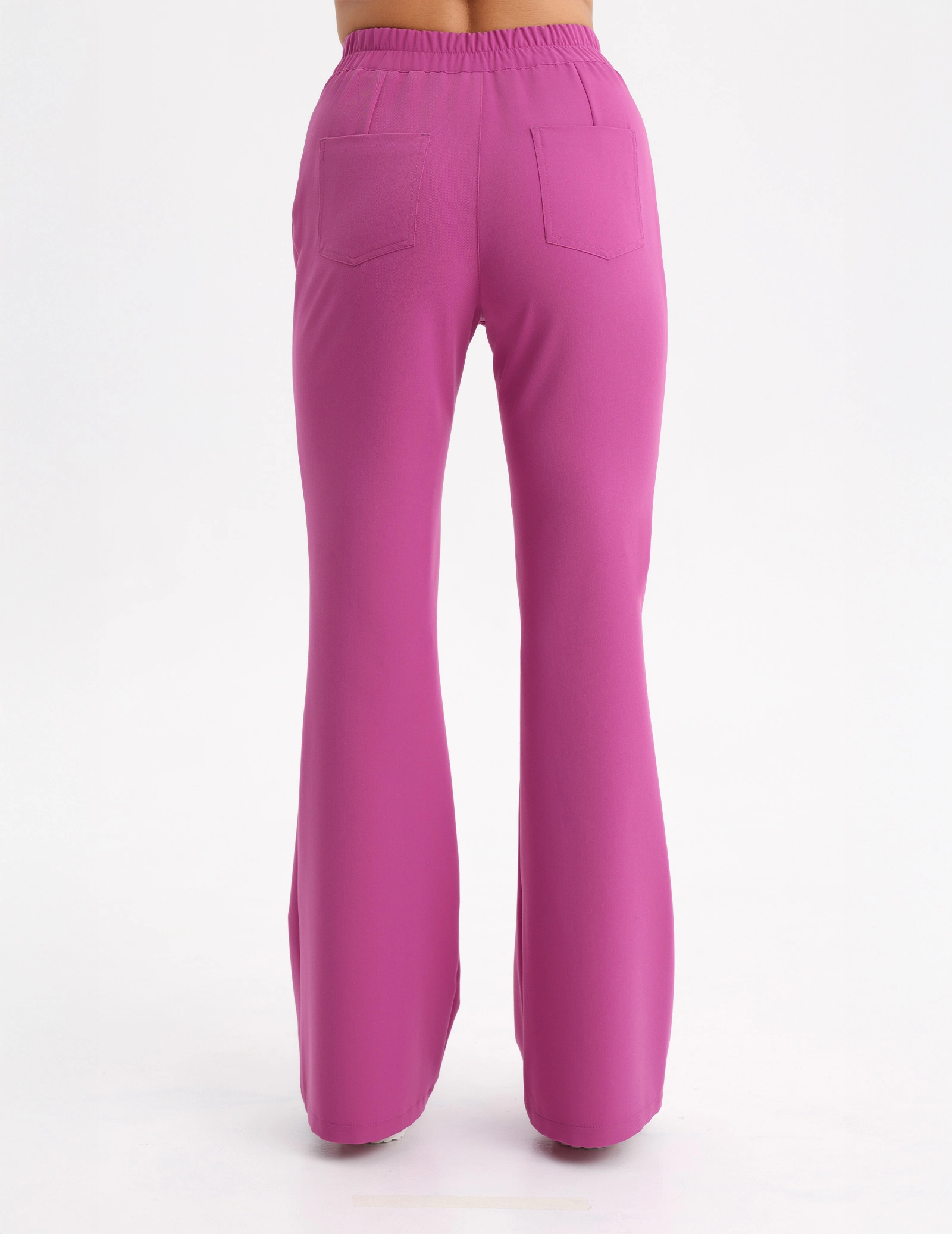 Women's Medical Scrub Pants Flare - ELECTRIC PINK