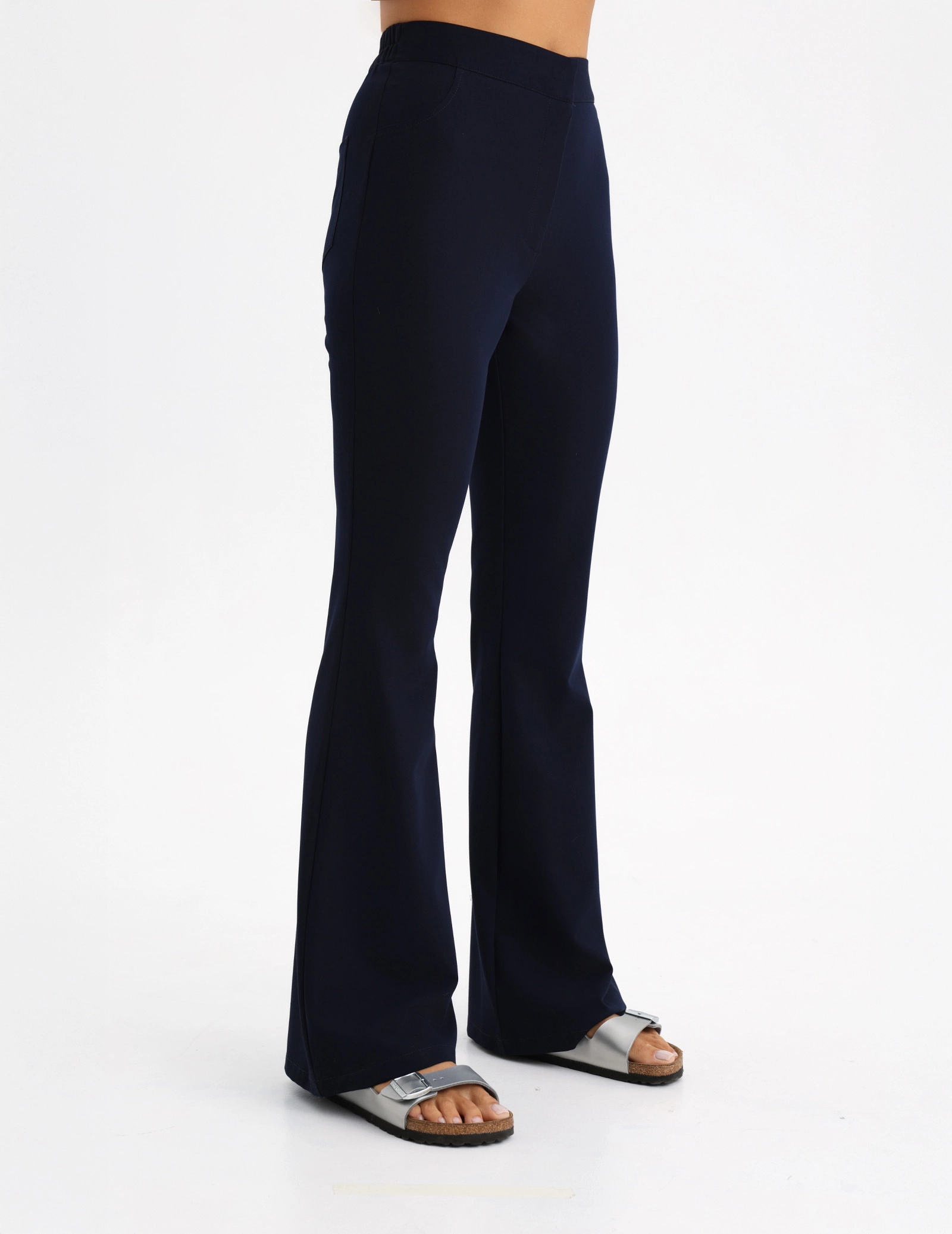 Women's Medical Scrub Pants Flare - DARK NAVY