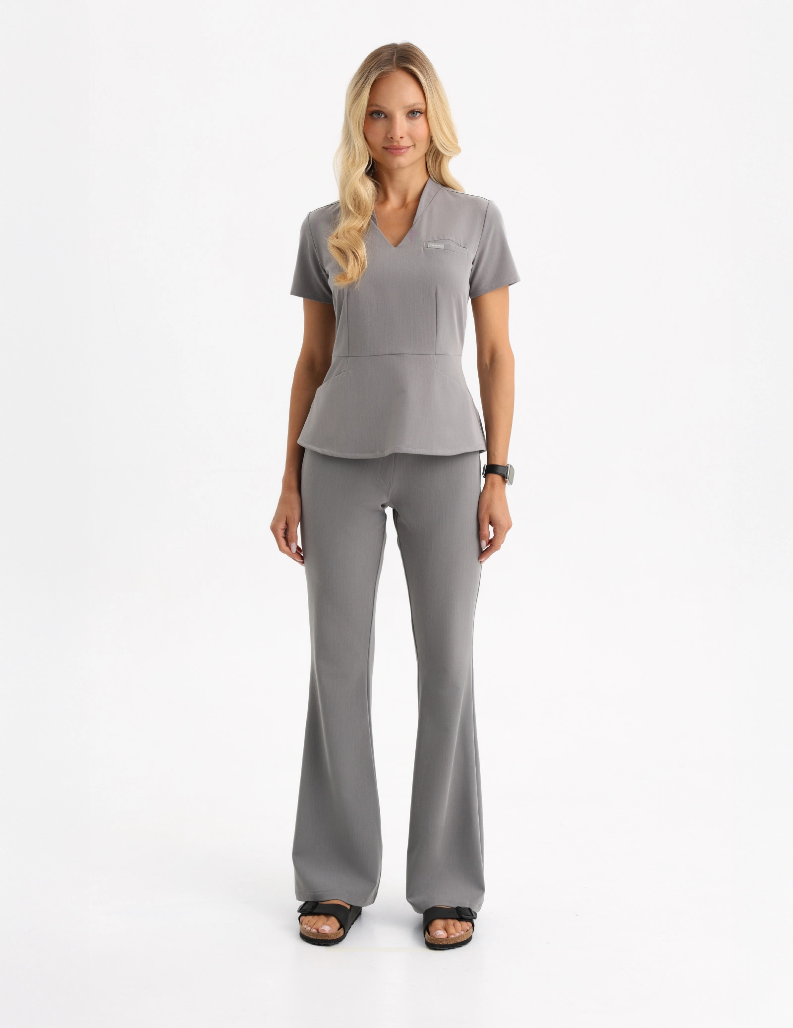 Medical Scrub Top Kori - SHARK GRAY