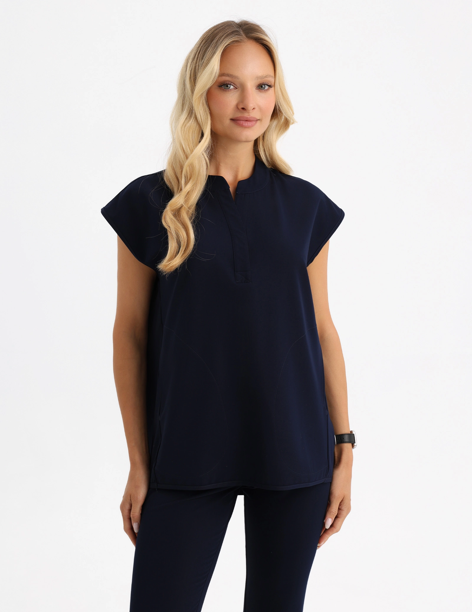 Medical Scrub Top Khloe - DARK NAVY