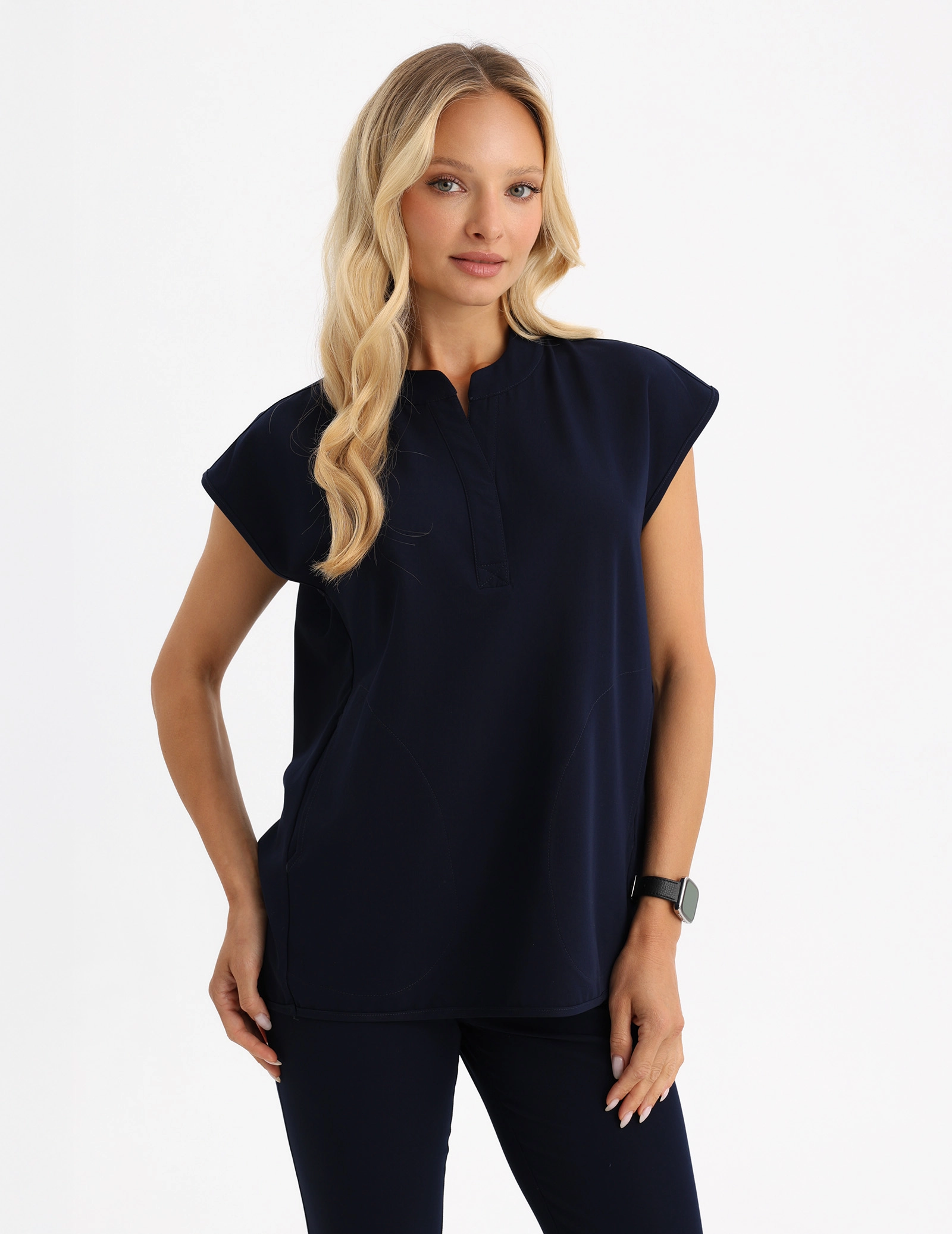 Medical Scrub Top Khloe - DARK NAVY