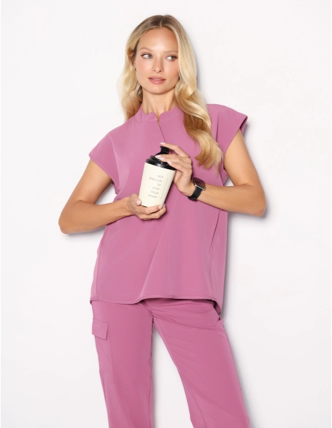 Medical Scrub Top Khloe - BERRY SHAKE