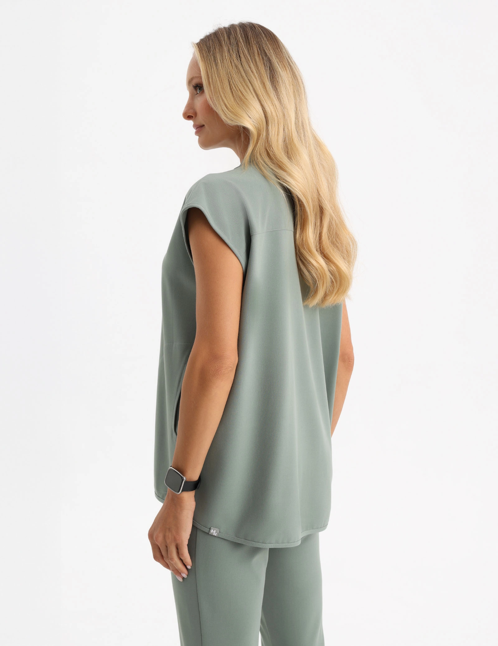 Medical Scrub Top Khloe - DUSTY GREEN