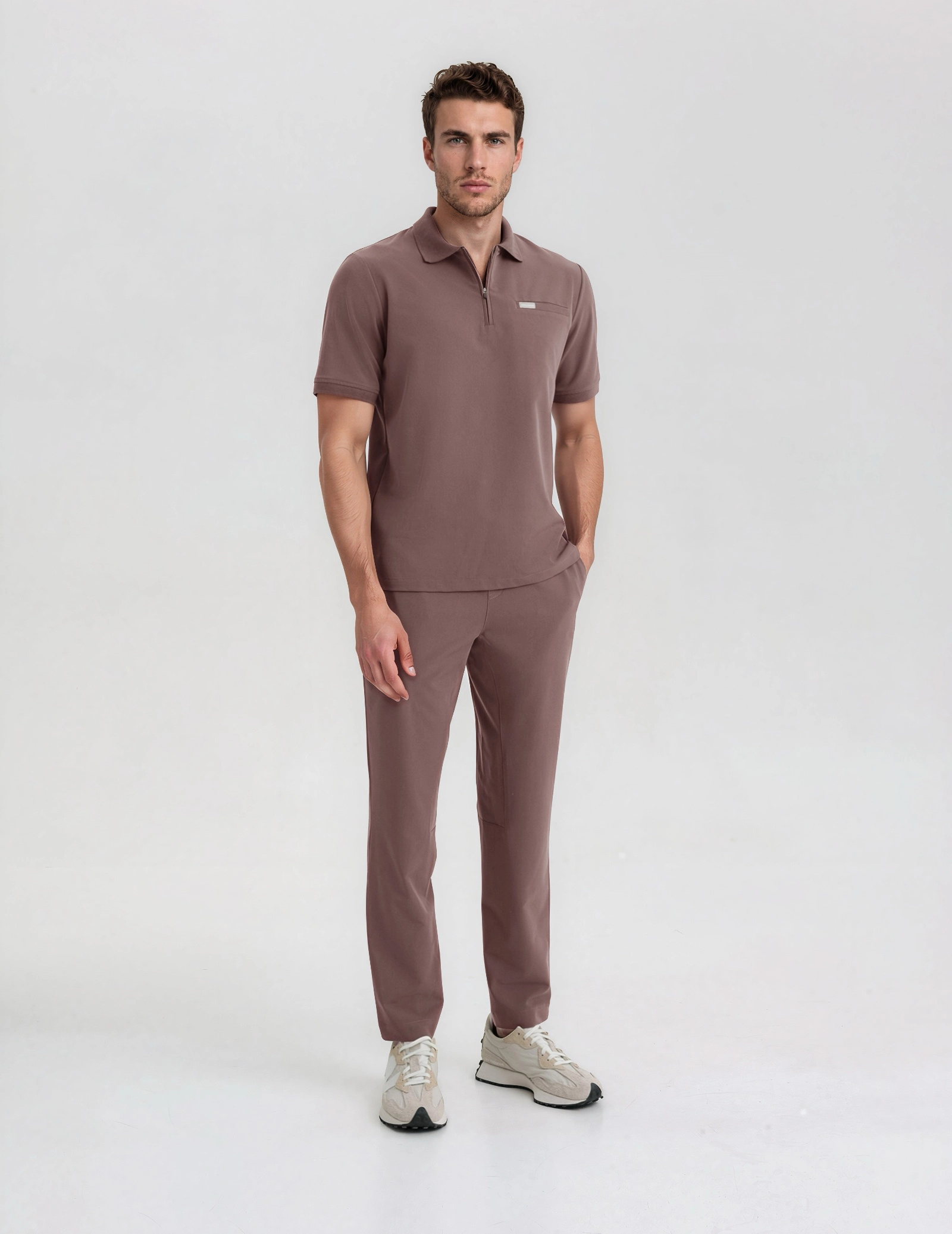 Men’s Medical Scrub Pants Basic – MOCHA