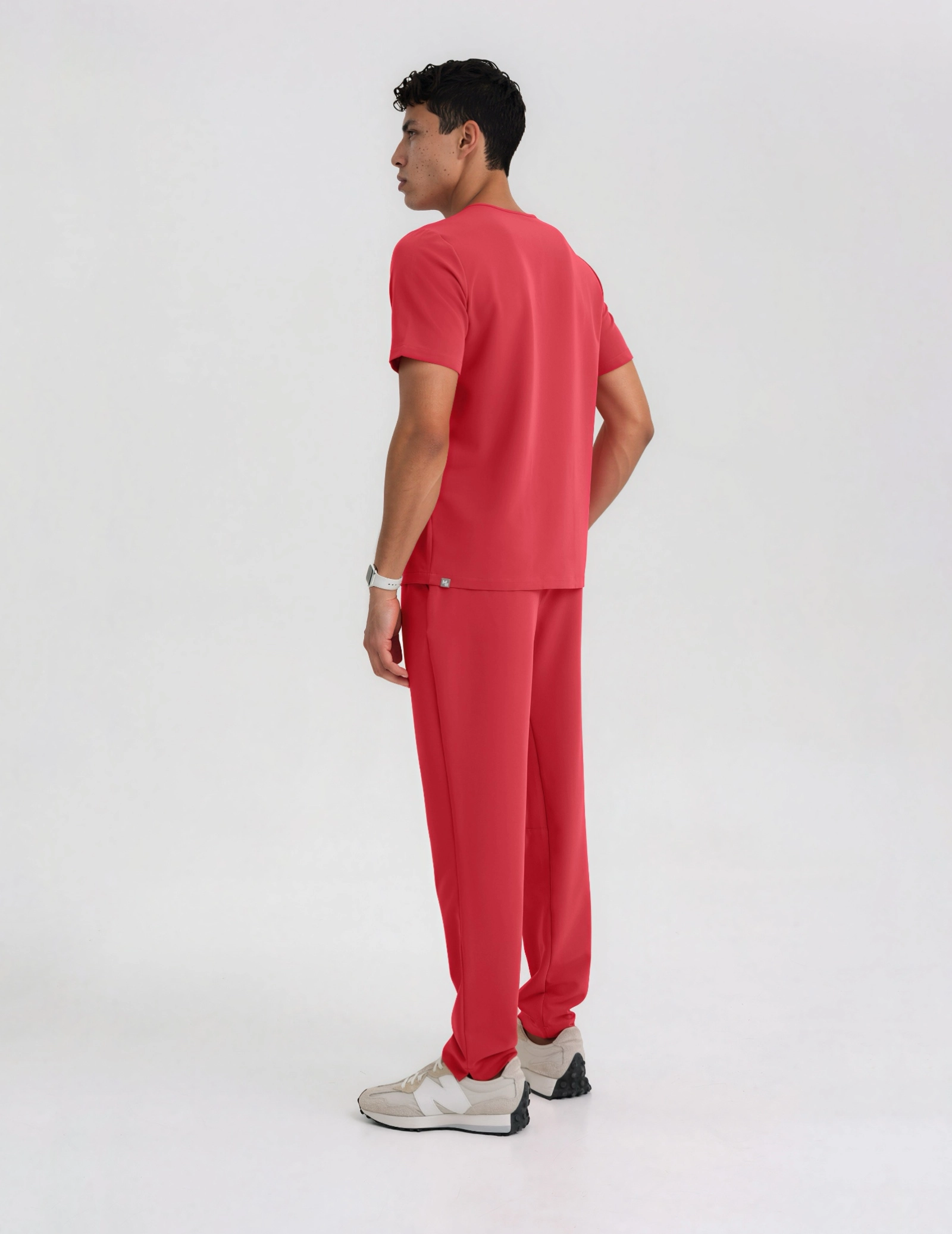 Men's Medical Scrub Pants Basic - POP RED