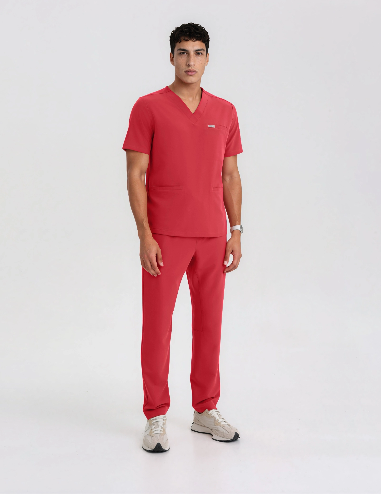 Medical Scrub Top Birbal - POP RED