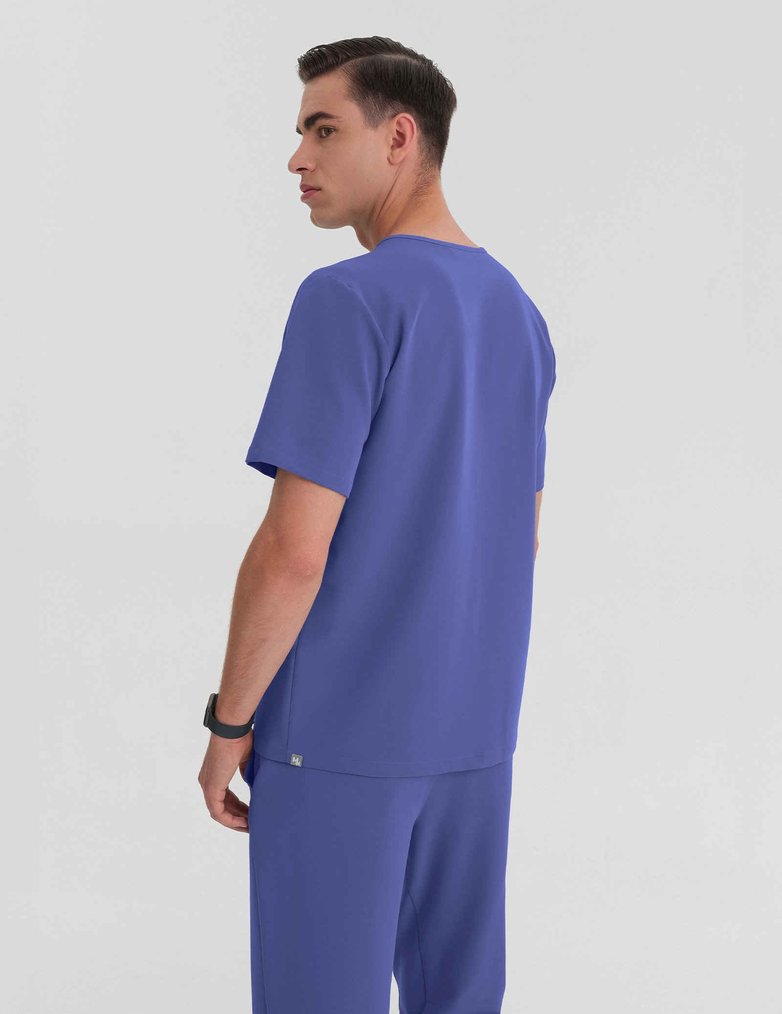 Medical Scrub Top Birbal - DENIM BLUE