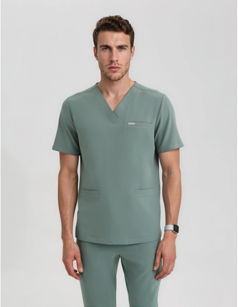 Scrub Top Birbal - DUSTY GREEN
