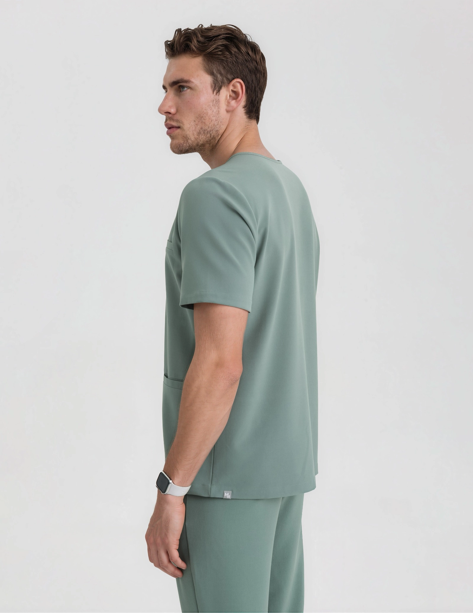 Scrub Top Birbal - DUSTY GREEN
