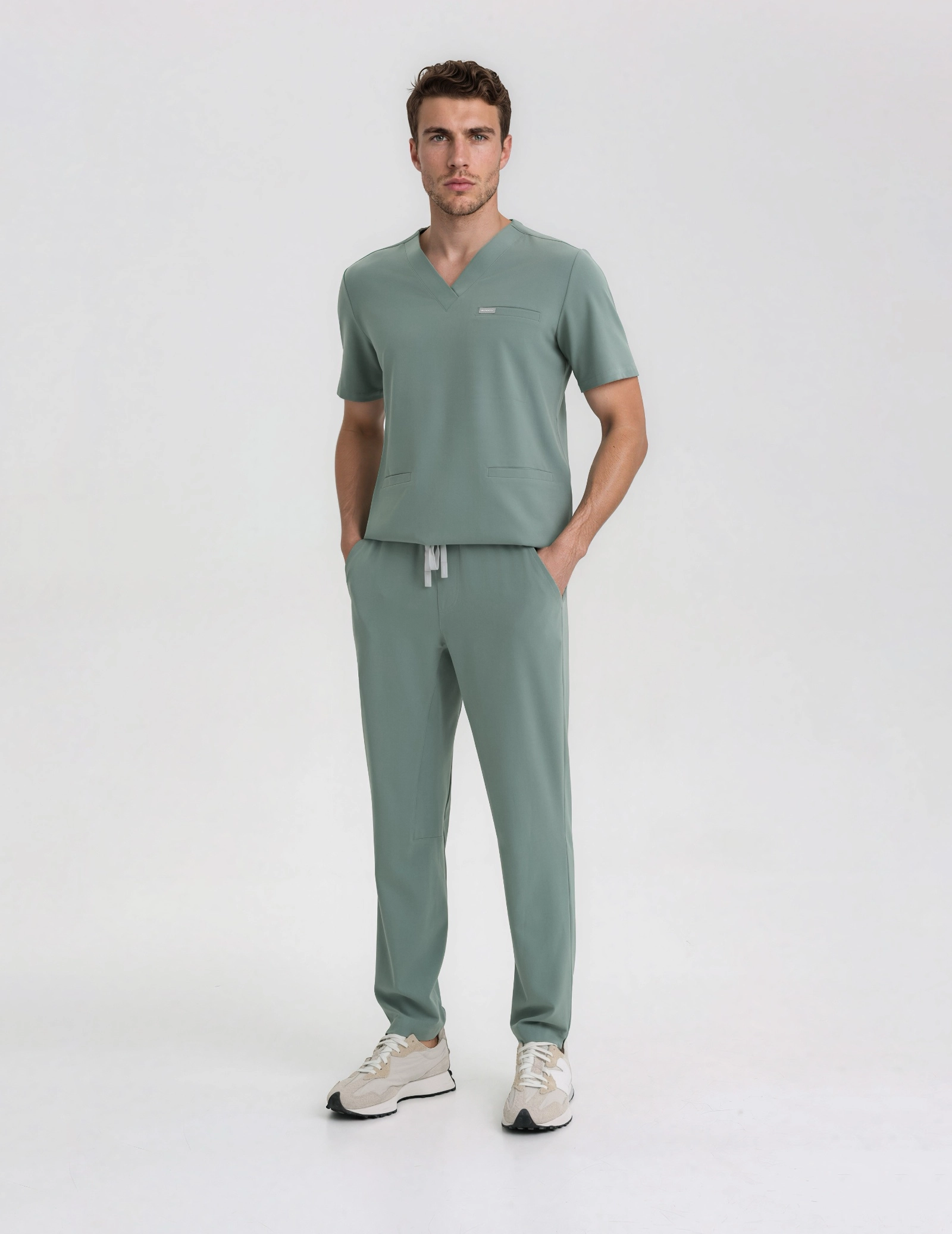 Men's Basic Pants - DUSTY GREEN