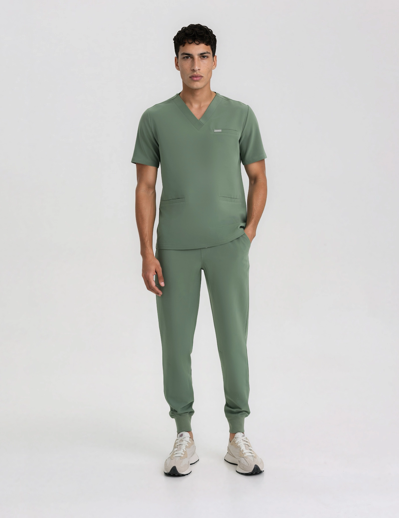 Men’s Jogger Scrub Pants – KHAKI