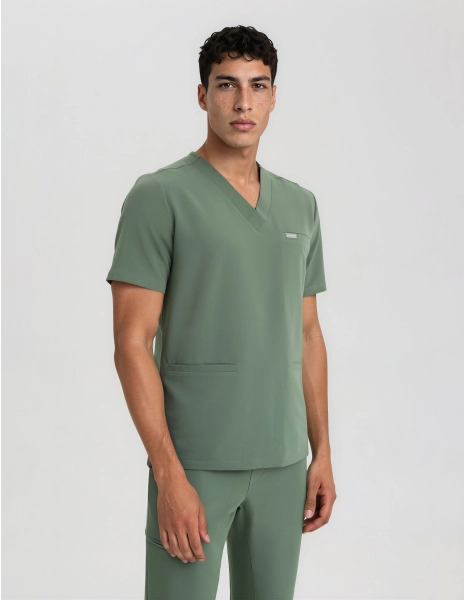 Birbal Scrub Top – KHAKI